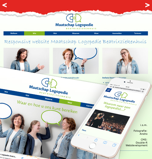 Responsive website Maatschap Logopedie Beatrixziekenhuis